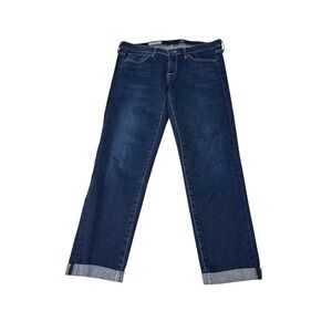 AG Adriano Goldschmied The Stilt Roll-Up Cigarette Jeans Dark 29R L26 USA